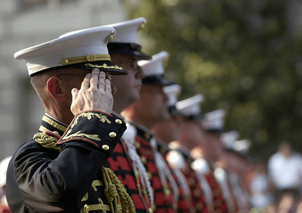 military salute