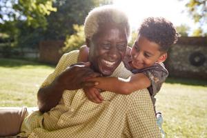 Image of Grandfather and Grandchild