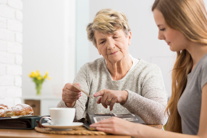 A Daughter and Aging Mother Review Final Expense Planning Together.