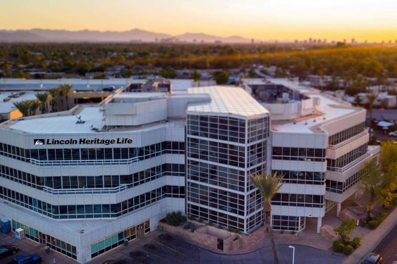 Building at Sunset